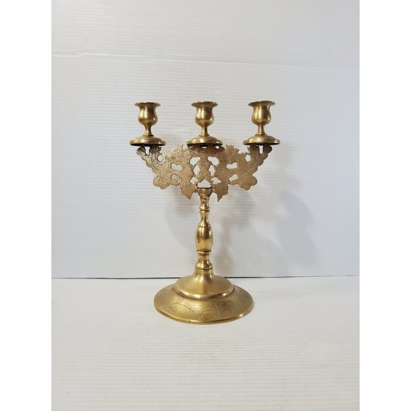 Vintage candelabra candle holders/ 3 arm candelabras/ candelabra perfect for - Picture 1 of 10